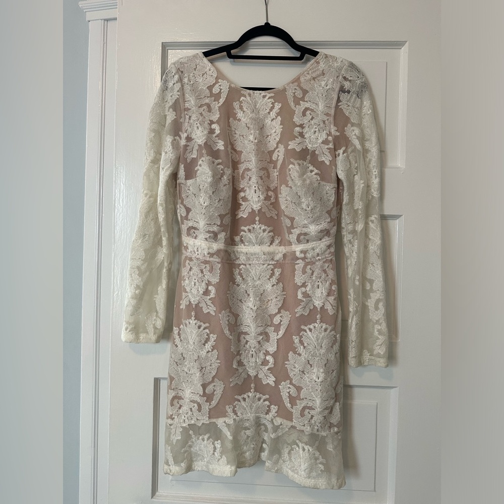 For Love and Lemons Long Sleeve Lace Dress